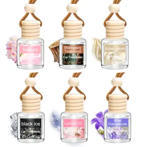 6 Pack Air Freshener Diffuser, Hanging Air Fragrance Essential Oil Diffuser, Car Scents Accessories Cute Car Interior Decor, Scented Car Air Freshener - Long Lasting Car Diffuser,Romantic Valentines Day Gift for Her