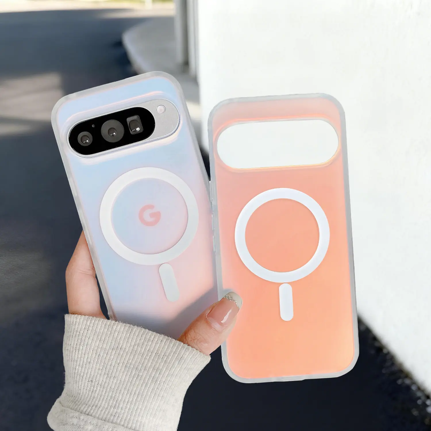 For Google Pixel 10Pro/XL/9/9A/8 Matte Fluorescent Iridescent Gradient Slim Matte Protective Phone Cover