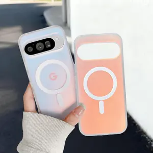 For Google Pixel 10Pro/XL/9/9A/8 Matte Fluorescent Iridescent Gradient Slim Matte Protective Phone Cover