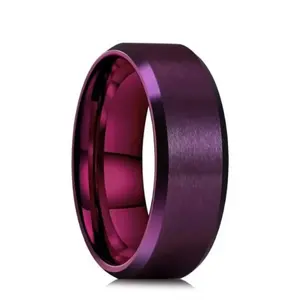 Stainless Steel Rings for Men, Colors: Black Golden Silvery Color, US Sizes 6-13, Men's Simple Band Rings