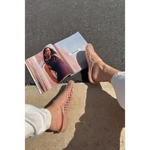 Olivia Nude Jelly Slide-On Flat