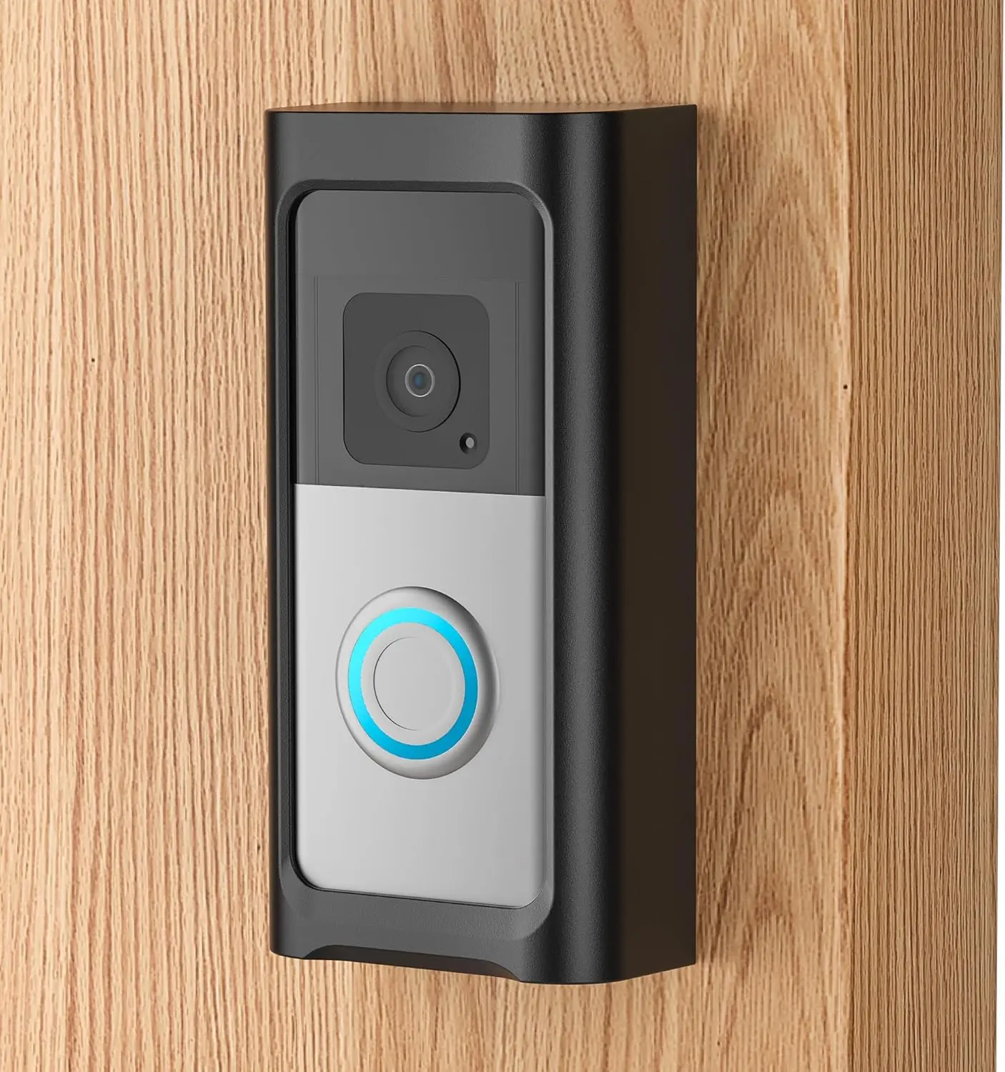 Adhesive Video Doorbell Mount No Drill Compatible with Ring,Holder Bracket for Apartment Door for  Doorbell (2024), Doorbell Plus/Pro,Video Doorbell 4/3/3Plus/ 2020 Release (Black)