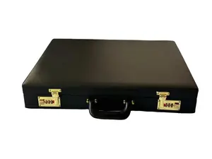 Real leather Masonic Apron Case - Black MM & Provincial Hard Briefcase Size