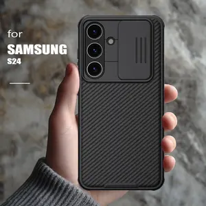for Samsung Galaxy S24 5G Case Nillkin CamShield Slide Camera Back Cover Privacy Lens Protection Case slide camera