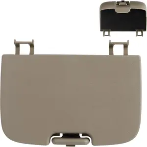 Overhead Console Sunglasses Holder Bin Door Compatible with Ford Super Duty F250 F350 F450 F550 Truck Replaces 2C3Z27811586BAA Roof Sunglass Storage Box Lid (Tan)