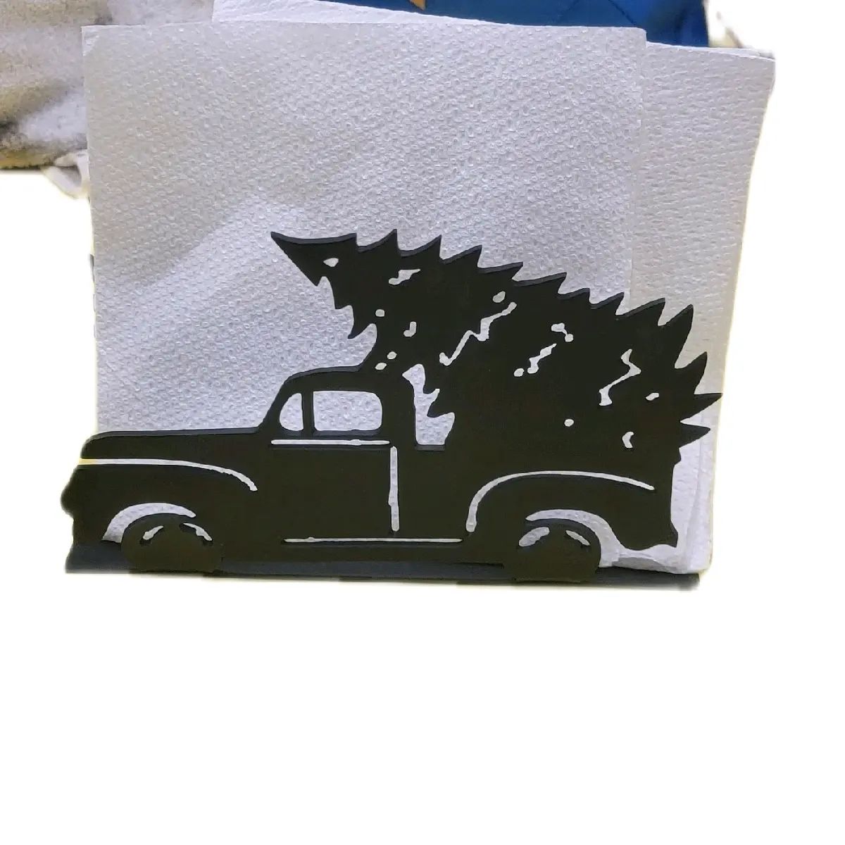 Pickup w/tree napkin holder