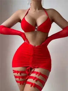 Women's Solid Color Clothing Set, Sexy Lingerie Set for Women, Women's Lingerie & Underwear for All Seasons