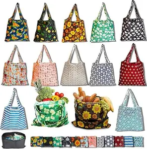12 Pack Reusable Grocery Bag, Foldable Shopping Bag, Large Capacity Gift Tote Bag, Storage Bag for Groceries