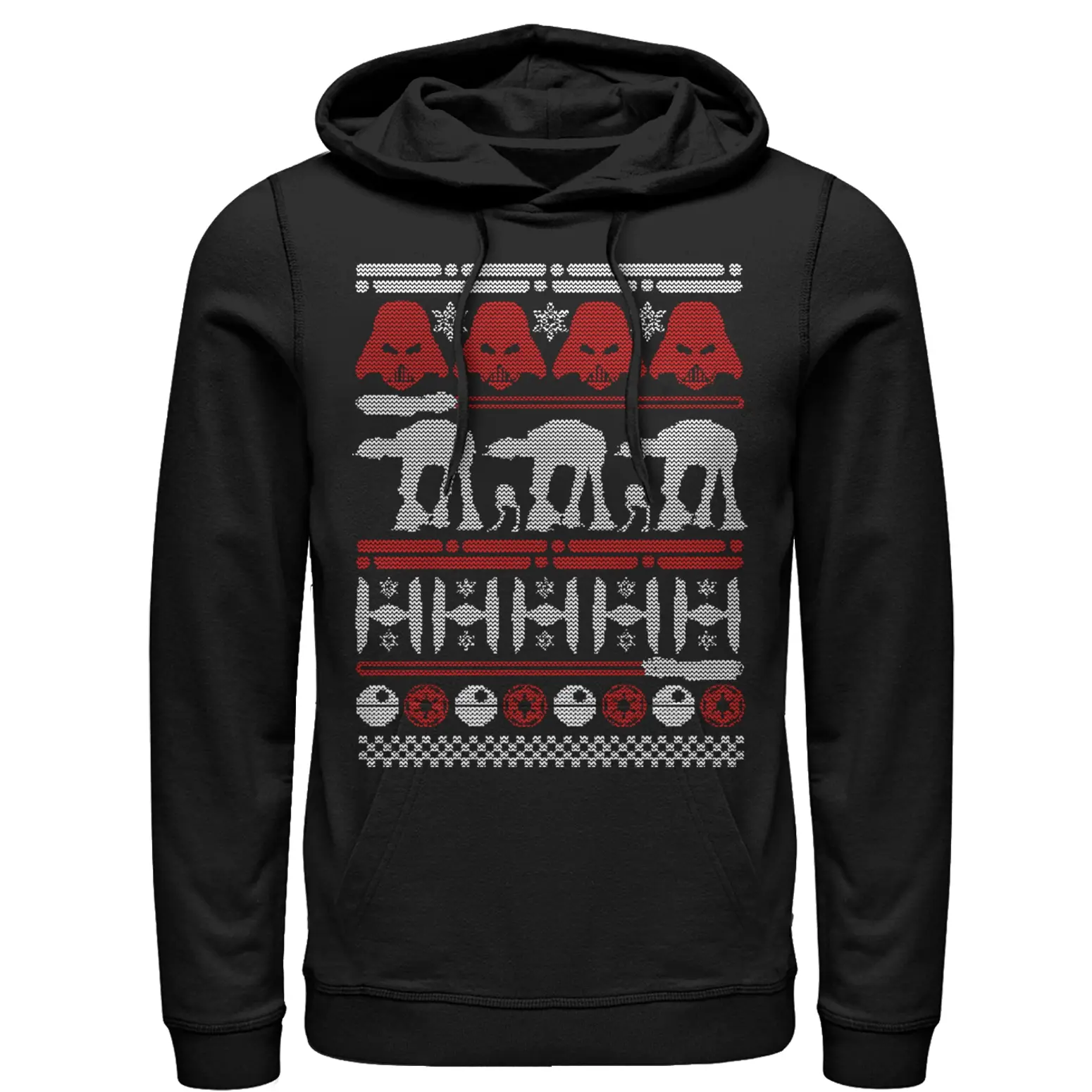 Men's Star Wars Ugly Christmas Sweater Pull Over Hoodie