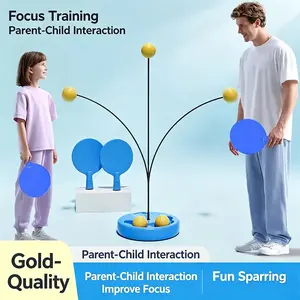 Home Ping Pong Trainer, Elastic Soft Shaft, No Ball Pickup Needed, Improves Reaction Time, Prevents, Family Sports Tool