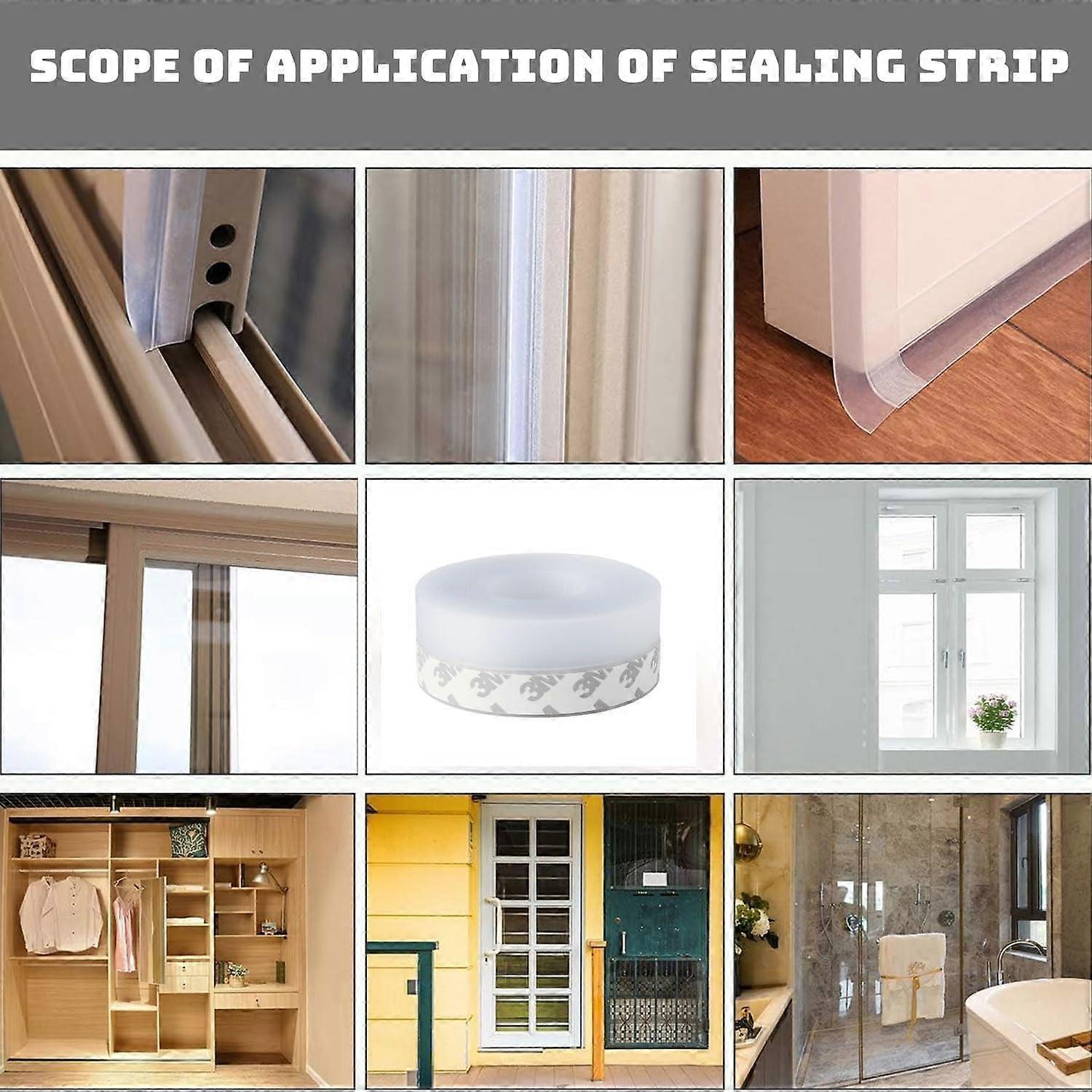 Transparent Weatherproof And Impact-Resistant Tape, Suitable For Sealing Gaps Around Doors And Windows, Energy Efficient, Durable, And Versatile.