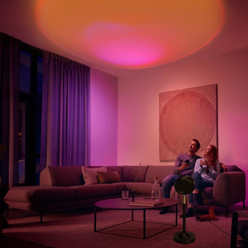 Sunset Lamp, 360° Rotation Sunset Projector Light,  Rainbow Projection Night Light, USB LED Atmosphere Lamp for Selfie, Photography, Bedroom Decor, Living Room & Home Ambiance Lighting