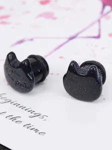 2pcs/lot Lovely Cat Natural Stone Ear Plugs And Tunnel Women Men Flesh Stretcher Expander 6-16MM Ear Gauges Helix Piercings