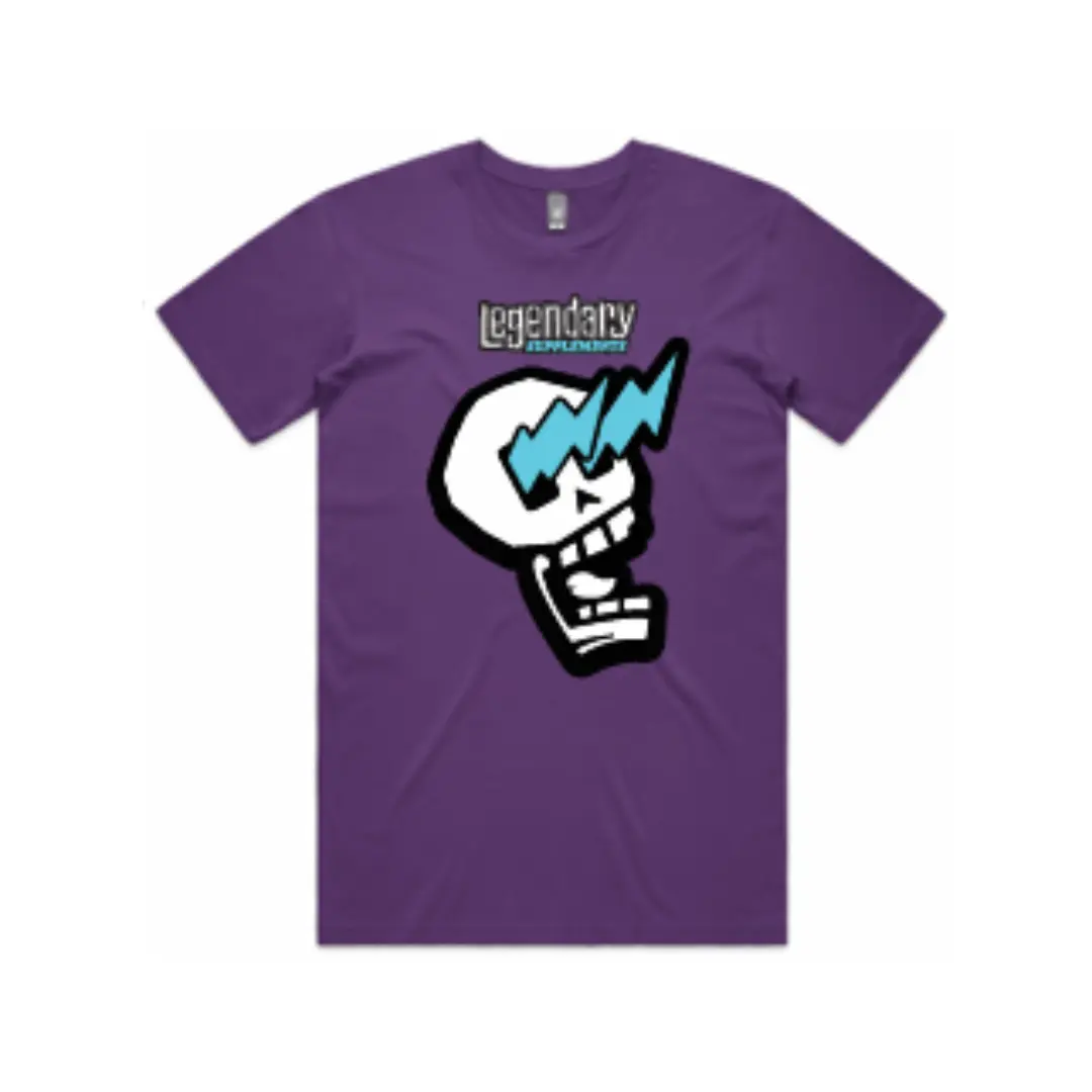 Purple Legendary Supplements Skull Logo Shirt