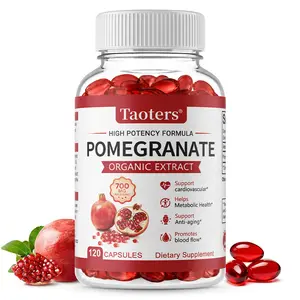 Taoters Pomegranate Health Supplement — Supports Blood Circulation and Cardiovascular Health 120 Capsules
