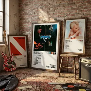 VH Essential Discography Classic Album Vintage Premium Wall Art Poster Set Unframed HD Print Home Office Decor Unique Trendy Gift