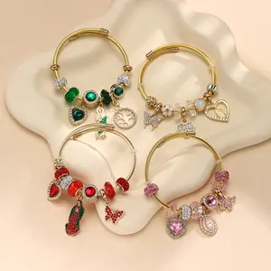 Religious Belief Crystal Bracelet Virgin Mary Jesus Jude Bible Handmade,Desigh-Charm,Titanium Steel,Waterproof,Non- tarish,Adjustable,Premium,Factory price,Wholesale,Super trendy fashion Gifts Easter Day OOTD Christmas new year family friendship