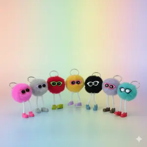 8PCS Party Favors Kids Keychains - Fun Keychain Cute Birthday Goodie Bags for Kid Christmas Stocking Stuffers for Kids Classroom Prizes Key Chains Bulk Elementary Student Prizes Backpack Charms
