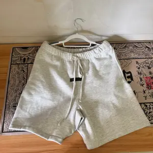 Light Oatmeal Athleisure Shorts, Plain Essential Menswear, Stylish Casual Tops Layering Piece, Versatile Sports & Outdoor Wear