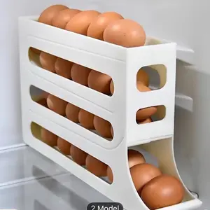 Slide Egg Storage Box, Refrigerator Door Organizer, Altar Tray Holder, Rolling Egg Rack, Automatic Rolling Egg Box
