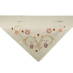 Design Imports 40 x 40 Autumn Wheat Table Topper