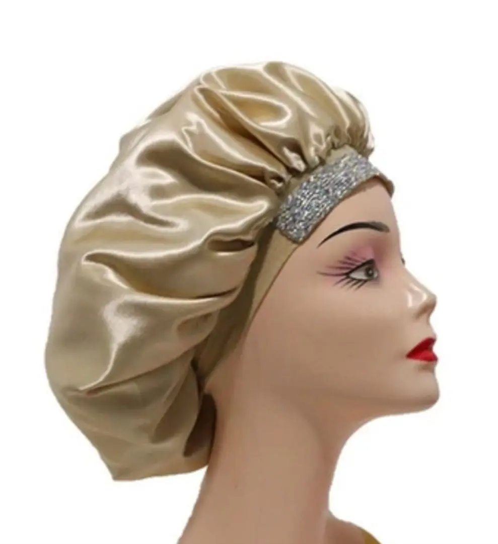 Luxury Bedazzled Hair Bonnets for Smooth, Frizz-Free Hair - Ultimate Protection