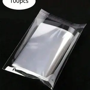 200/100pcs Clear Self-sealing Plastic Bags, OPP Packaging Bags, Resealable Bags Perfect For Packing Clothes, Artworks, Gifts, Jewelry, Decorative Packaging， Cards Dust-Proof Moisture-Proof Bags,Christmas,Self-Adhesive Sealing Clear Opp Bags, Resealable Pl