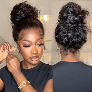 [Summer Must Have] Ashimary Water Wave Invisi-Strap Snug Fit 360 Skin Lace Frontal Human Hair Wig Bleached Knots With Drawstring#Summervibes,summerhairstyles