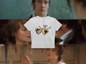 Pride and Prejudice Locket Baby Tee Women's Shirt