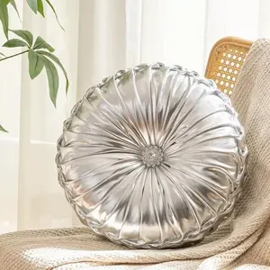 1 Decorative Pillow Pumpkin Pillow Soft Cushion Comfortable Multifunctional Decoration Round Sofa Pillow for Living Room Nap Pillow Sofa Bed Bay Window Cushion Round Pillow for Home Decoration