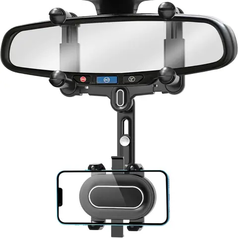 Phone Holder, Rearview Mirror Clip Phone Mount for Vehicle with Long Adjustable Arm,Car Accessories Compatible with iPhone 17 16 15 14 13 12 11 Xs XR, Google,Samsung S23 Ultra S22 S21 S20/S10+ S9+ Note 9