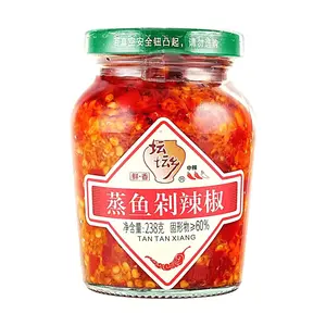 Tantanxiang Medium Spicy Steamed Fish Chili Sauce 238g - Authentic Chinese Flavor for Seafood & Cooking