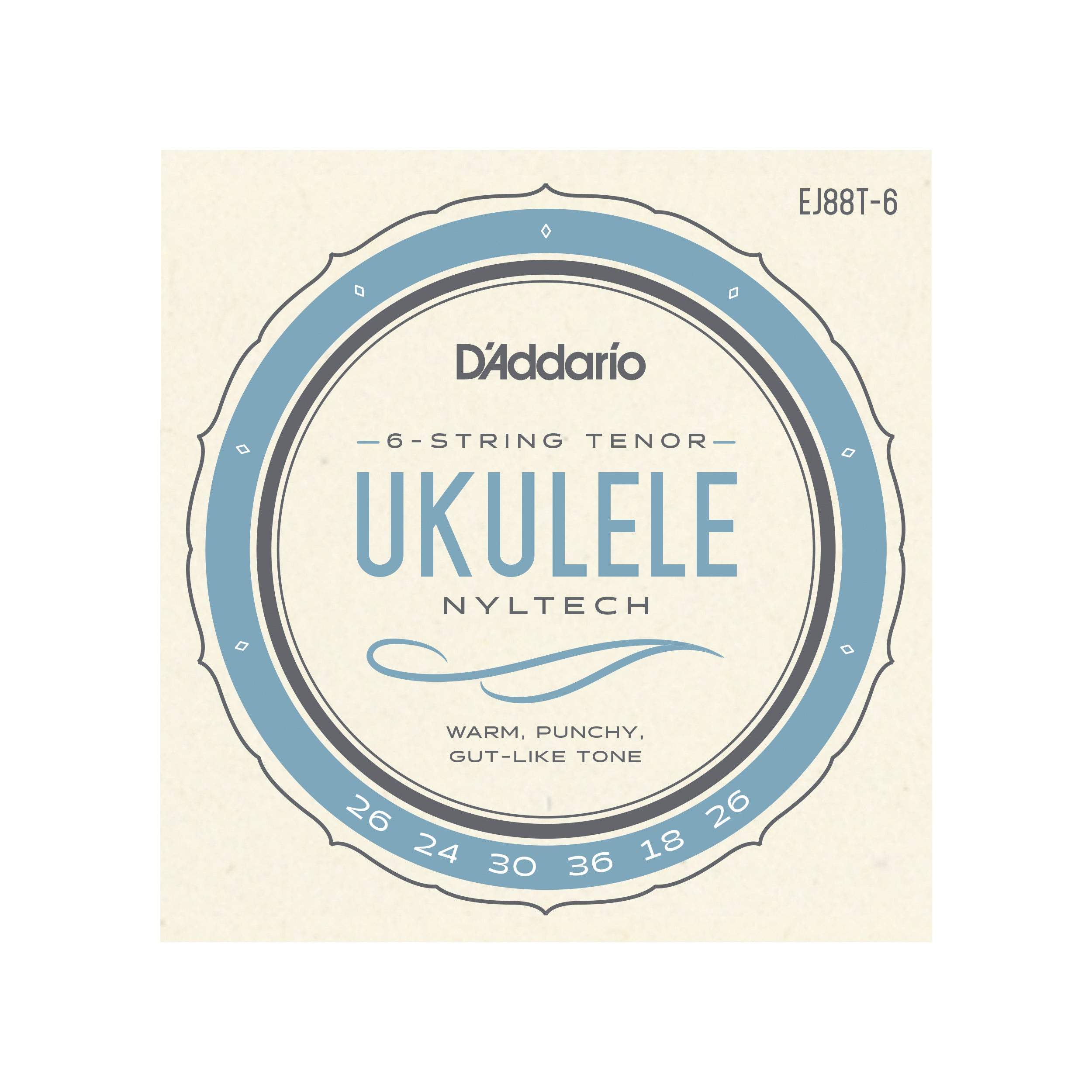 D'Addario Set Tenor Nyltech 6-String Ukulele