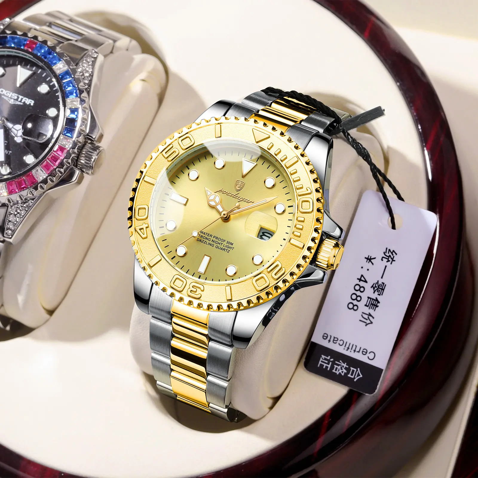 P680 gold faced steel strip design