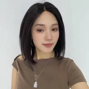 Onyx - DWY Human Hair Pre Plucked Bob Hair 5*5 Natural Textured Hair Invisible HD Lace Frontal Wigs for Women 13 nches