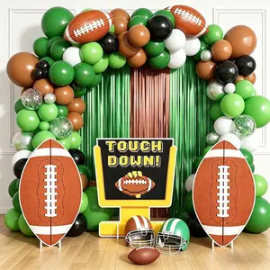 Football Party Decorations Large 3D Sport Photo Props Rugby Cardboard Cutout Stand up Backdrop for Sports Theme Birthday Game Day Celebration Baby Shower Indoor Outdoor Party Decor Supplies