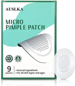 AUSLKA Blemish Patch, Hydrocolloid Blemishes Patch Dots for Face, Zit Patches, Pimple Stickers (9 Patches)