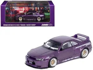 Nissan Skyline GT-R (R33) Purple Metallic 1/64 Diecast