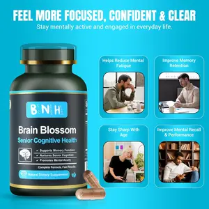 BNH Brain Blossom  Improve Cognitive Function, Mental Agility, Recall & Stamina - Alleviate Brain Fog & Age Related Decline - Reinforces Neural Connections -