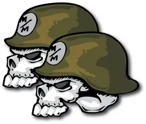 Mulisha Logo Decal Sticker Car Window Skull Helmet Decal