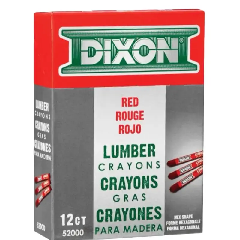 Red Dixon Industrial Lumber Crayons Red Dixon Industrial Lumber Crayons