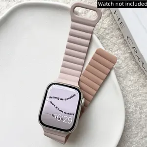 Magnetic Watch Band, Silicone Smart Watch Bands, Watch Band Compatible with Apple Watch