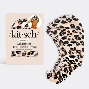 Microfiber Hair Towel - Leopard