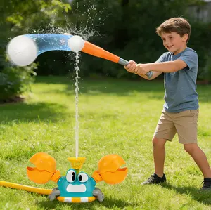 Children's Crab Water Sprayer, a 3-in-1 water toy featuring both a baseball-throwing and water-spraying mode. Perfect for summer backyard, lawn, and pool play for boys and girls ages 3 and up, making it an ideal choice for both boys and girls.