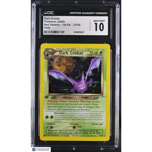 2002 Pokemon Neo Destiny Dark Crobat #2/105 1st Edition CGC 10 GEM MINT