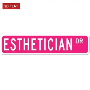 Metal Sign Esthetician DR Vintage Plaque Decor Signs Retro Sign for Bedroom Kitchen Garden Wall Pub Club Coffee Hanging Decor 4x16 Inch