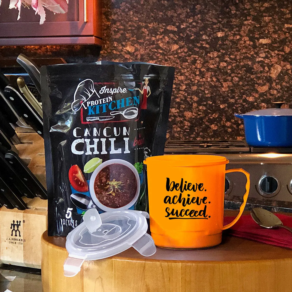 Inspire Hot Meal Vented Microwave Cup by Bariatric Eating