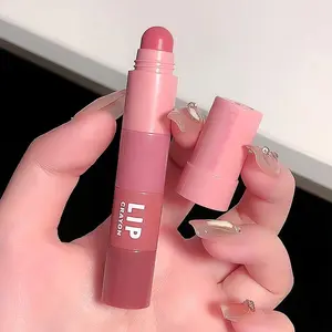 Crayon Matte Long-wear Lipstick, Moisture Smooth Color Lip Crayon For Makeup