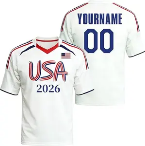 [Custom Name & Number] America Soccer Jersey for Men Women & Kid, USA Football Team Jersey, United States Soccer Shirt 2026, Game Day Outfit, Fathers Day Gift