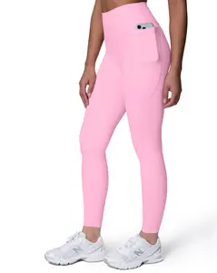 PAVOI ACTIVE Buttery Soft Workout Leggings with Pockets for Women - High Waisted No Front Seam Gym Yoga Pants, Full & Tall Length - FlexFlow